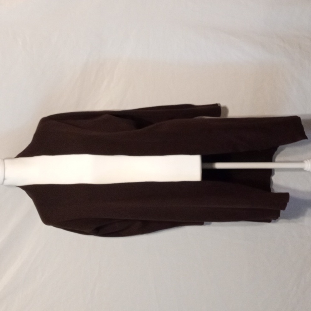 a new day Women's Dark Brown Open Face Cardigan Sweater